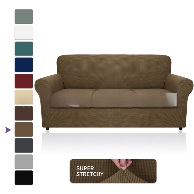 Didmeninė prekyba „Amazon“ vilnos sofos užvalkalu, visa apimančiu elastingu, sustorėjusiu, vientisos spalvos sofos pagalvėlės užvalkalu, „Four Seasons“ audiniu.