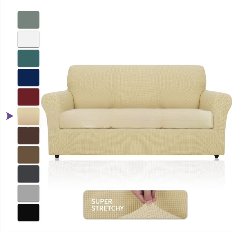 Didmeninė prekyba „Amazon“ vilnos sofos užvalkalu, visa apimančiu elastingu, sustorėjusiu, vientisos spalvos sofos pagalvėlės užvalkalu, „Four Seasons“ audiniu.