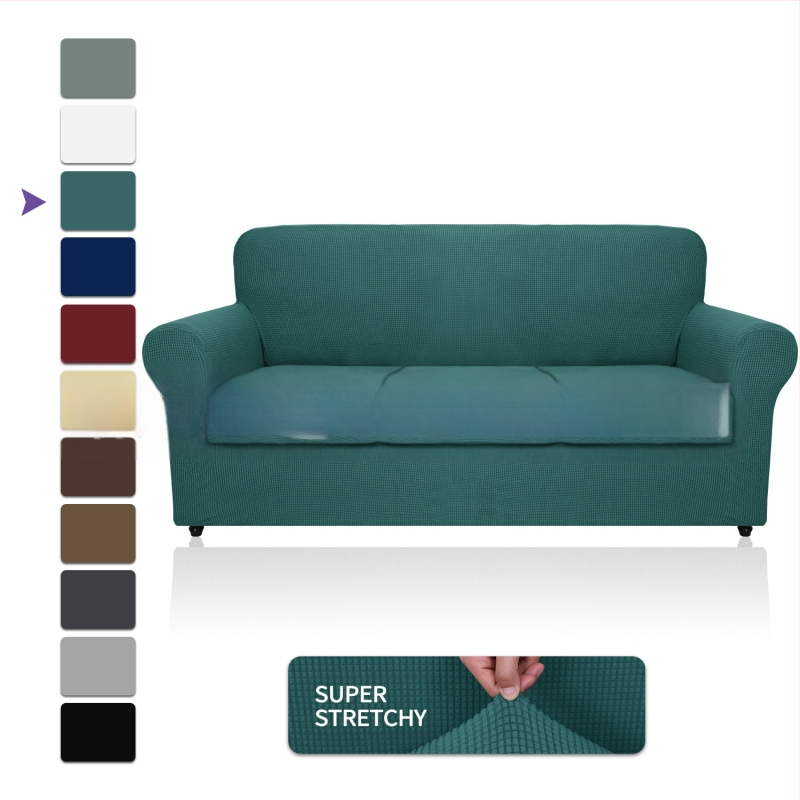 Didmeninė prekyba „Amazon“ vilnos sofos užvalkalu, visa apimančiu elastingu, sustorėjusiu, vientisos spalvos sofos pagalvėlės užvalkalu, „Four Seasons“ audiniu.