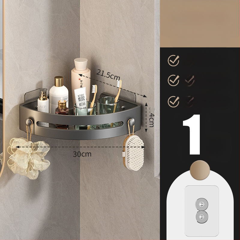 Tualetas be perforatoriaus, vonios kambarys, tualeto laikymo lentynėlė, prie sienos tvirtinamas tualeto praustuvas, trikampė laikymo lentynėlė, pakaba kampelyje