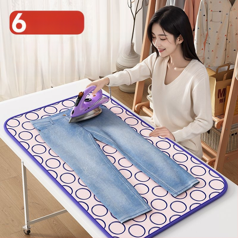 Buitinė lyginimo lenta Buitinė lyginimo lenta Šešių sluoksnių sustorinta šilumos izoliacija Vandeniui atspari sulankstoma nešiojama su lygintuvu pakabinama lyginimo mašina lyginimui