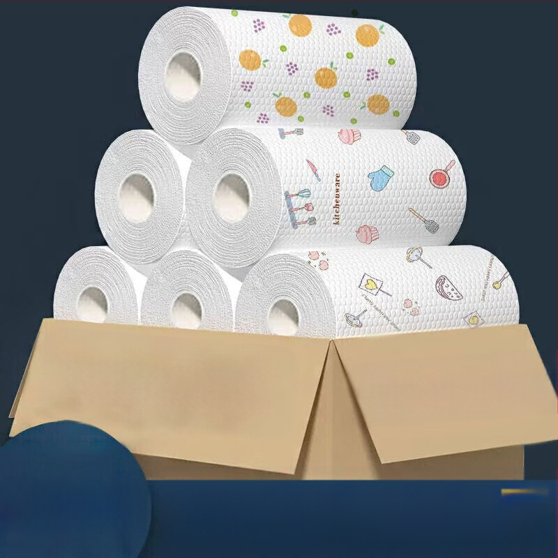 Lazy Rag hulgimüük Vett imav paksendatud köögipaber Märg ja kuiv mittenakkuv õli Ühekordselt kasutatav Lazy Rag hulgimüük