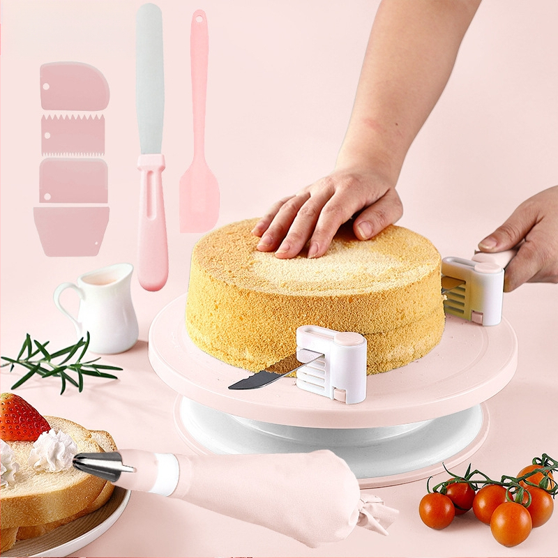 Libisemiskindel koogi pöördalus pöörleva laua kaunistuslaua ülikond koogi pöördalus kook ise-tee küpsetamisvahendid