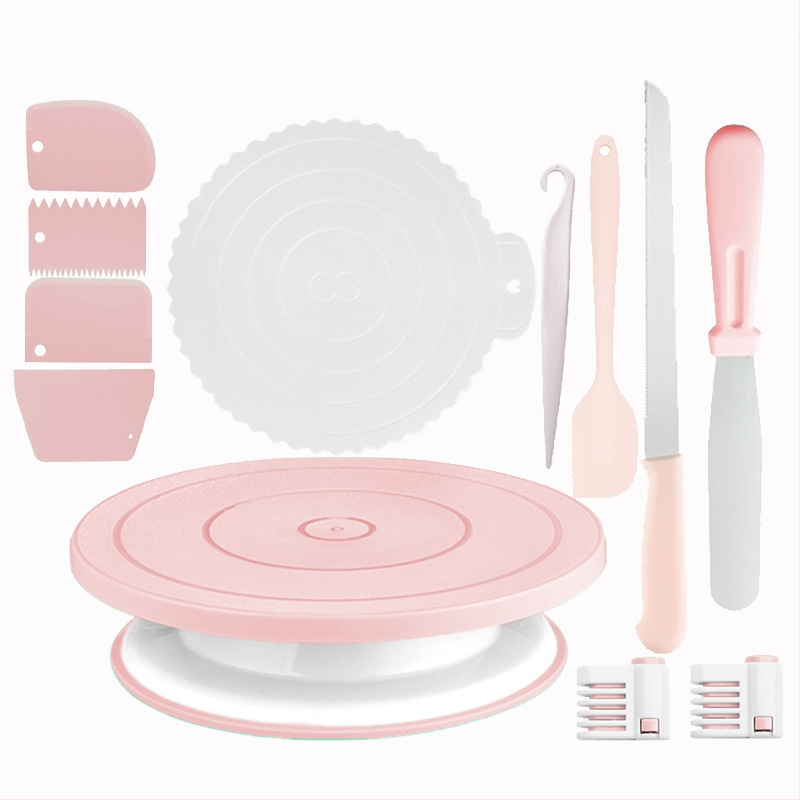 Libisemiskindel koogi pöördalus pöörleva laua kaunistuslaua ülikond koogi pöördalus kook ise-tee küpsetamisvahendid