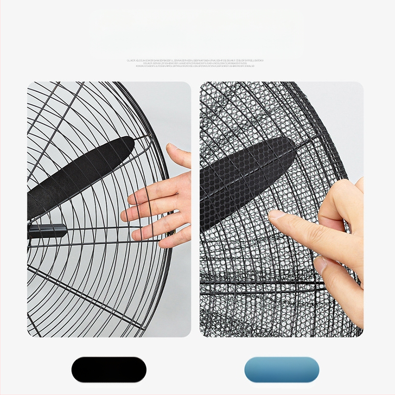 Pramoninio ventiliatoriaus dangtelis, apsaugantis nuo suspaudimo, rankinis grindų ventiliatoriaus apsauginis dangtelis, vaikams ir vaikams skirtas apsauginis tinklas, apimantis didelį ragų ventiliatoriaus tinklelį