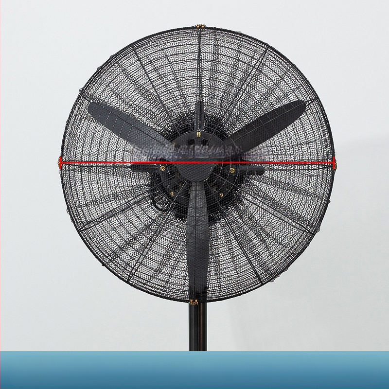 Pramoninio ventiliatoriaus dangtelis, apsaugantis nuo suspaudimo, rankinis grindų ventiliatoriaus apsauginis dangtelis, vaikams ir vaikams skirtas apsauginis tinklas, apimantis didelį ragų ventiliatoriaus tinklelį