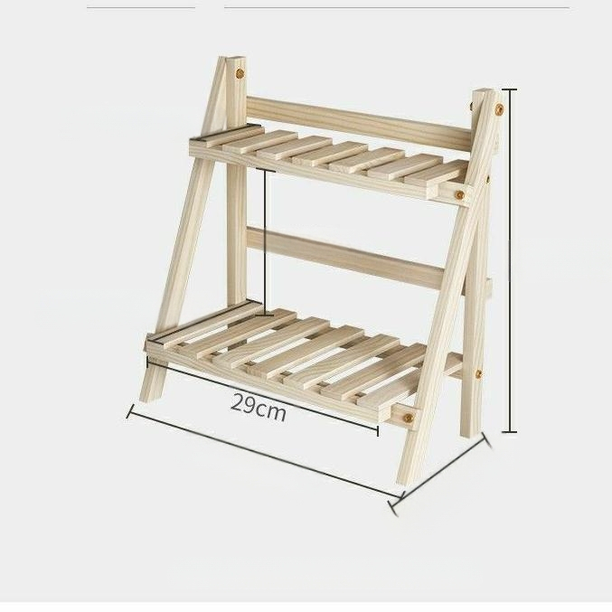 Sandėliavimo lentyna „Ins“ paprasta darbalaukio sandėliavimo lentyna bendrabučio stalo sandėliavimo organizatorius dvigubo sluoksnio rąstų stalo sandėliavimo lentyna