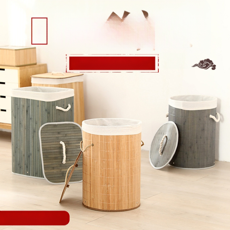 Nešvarių drabužių krepšelis, didmeninė prekyba, karšto bambuko laikymo dėžė, medvilnės ir lino laikymo dėžė, nešvarių drabužių krepšelis namams, vaikų žaislų laikymo kibiras