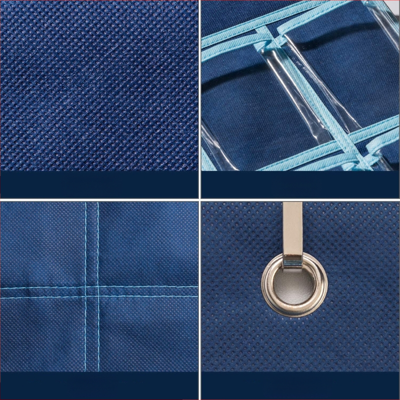 „Amazon“ to paties stiliaus karšto išpardavimo tamsiai mėlynas PVC permatomas skaičiuotuvas mobiliajam telefonui vaikų raštingumo 36 tinklelio laikymo pakabinamas krepšys