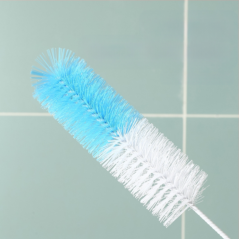 Vairumtirdzniecības garā roktura mazgāšanas krūzīšu birste pudeļu birste termosa krūzīšu sūkļa birste garā pudeļu birste elastīga mājsaimniecības tīrīšanas ierīce caurspīdīga