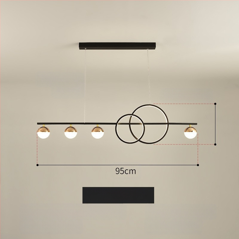 Piiriülene Põhjala lühter, kerge luksus, moodne ja lihtne, disainer-söögituba, kohvik, restoran, baarilett, söögilaud, nutikas juhtimine
