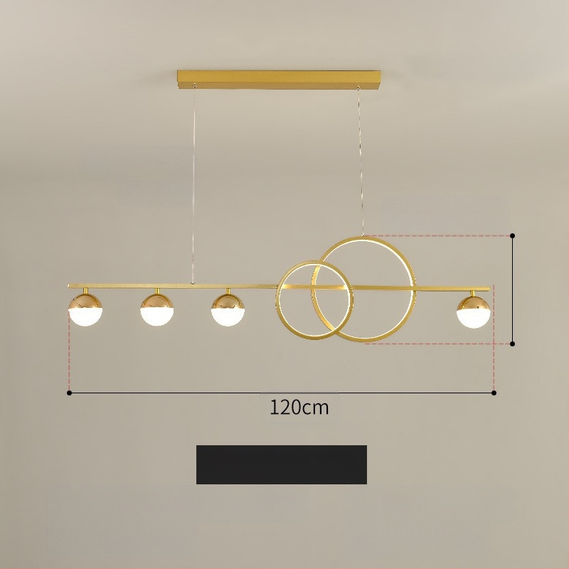 Piiriülene Põhjala lühter, kerge luksus, moodne ja lihtne, disainer-söögituba, kohvik, restoran, baarilett, söögilaud, nutikas juhtimine