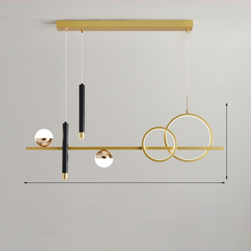 Piiriülene Põhjala lühter, kerge luksus, moodne ja lihtne, disainer-söögituba, kohvik, restoran, baarilett, söögilaud, nutikas juhtimine