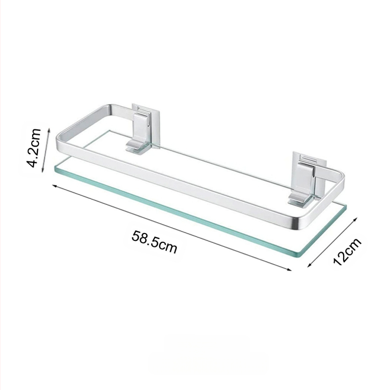 Daugiasluoksnė erdvė iš aliuminio, vieno sluoksnio stiklo rėmo, grūdinto stiklo, dvigubo stačiakampio formos stovo, vonios kambario komoda