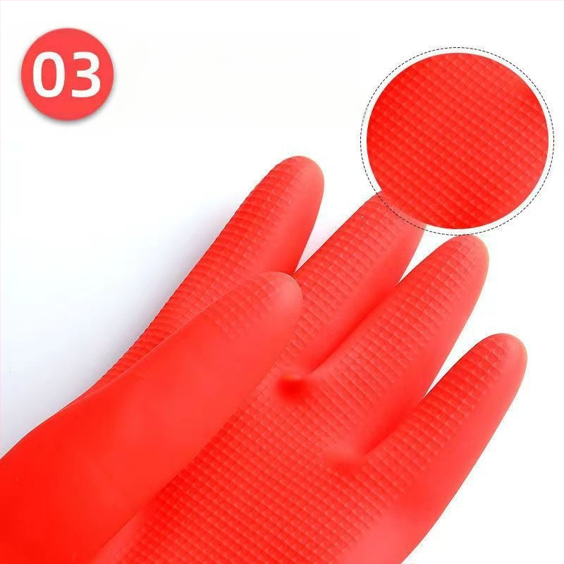 Latekso indų plovimo pirštinės, patvarios gumos, pailginto ilgio, šiltos, vandeniui atsparios, virtuvės namų ruošos darbams, neslystančios valymo pirštinės