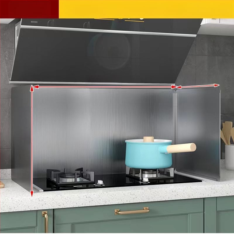 Roostevabast terasest õli deflektorplaat köögis toiduõli pritsmete deflektor gaasipliit kõrge temperatuurikindel paksendatud pliidikupu soojusisolatsioon shengguang