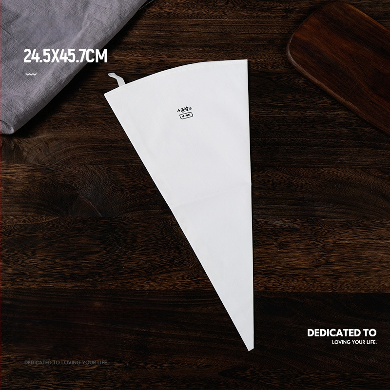 Paks puuvillane kondiitrikott, suur suurus, pigistatav küpsisekott, koore-kondiitrikott, majapidamises korduvkasutatav