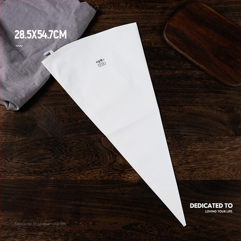 Paks puuvillane kondiitrikott, suur suurus, pigistatav küpsisekott, koore-kondiitrikott, majapidamises korduvkasutatav