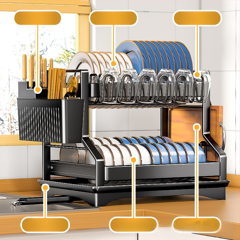 Daugiafunkcis tarpvalstybinis virtuvės dubenėlių ir indų laikymo stovas, kriauklės dubenėlio ir lazdelių dubenėlių bei indų laikymo stovas, stalviršio nusausinimo stovas, dubenėlių stovas