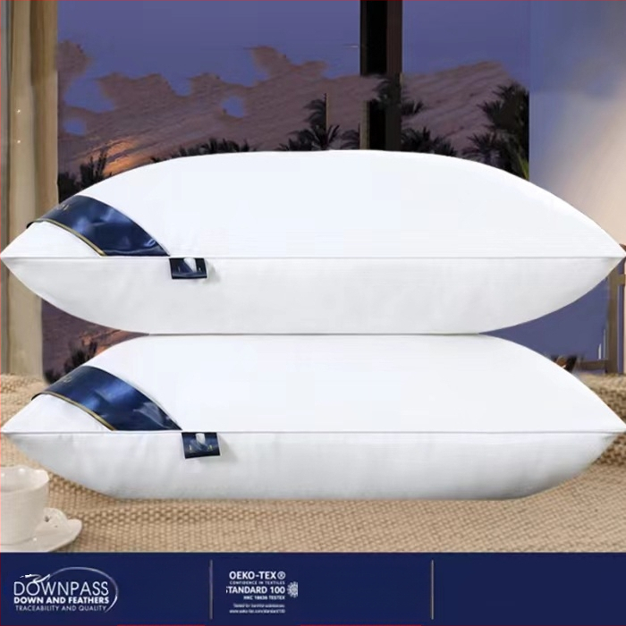 Nauja megzta medvilninė kaklo apsaugos masažinė pagalvė nesugriūva namų miego pagalvė viešbučio bendrabučio viengulė dviguba pagalvės šerdis didmeninė prekyba