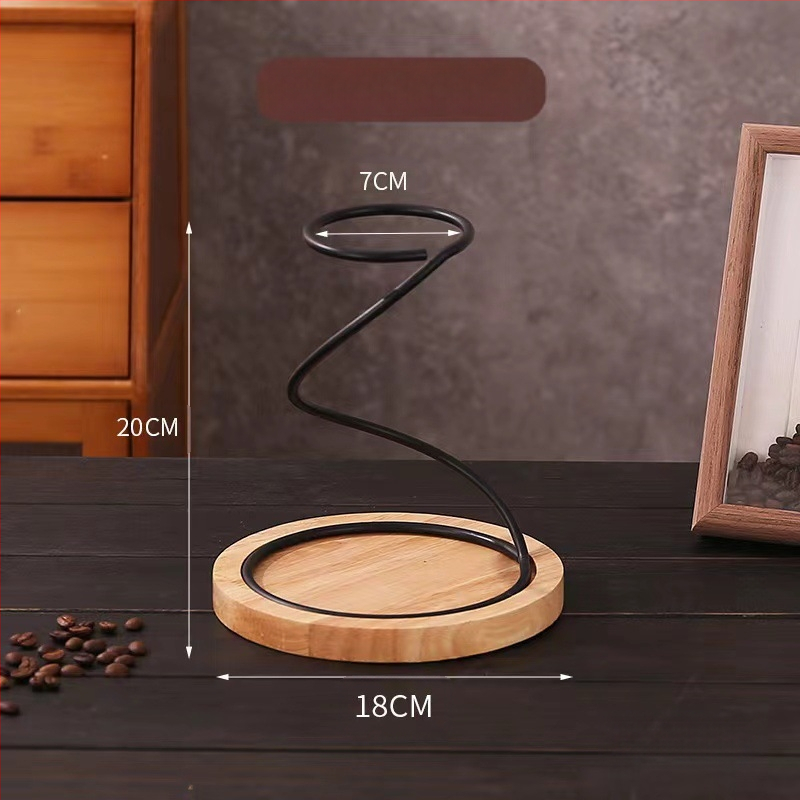 Käeshoitav kohviklamber Metallist filtritopsihoidik Tilkumislehter Filtritops Raudrest V60 Filtritopsihoidik