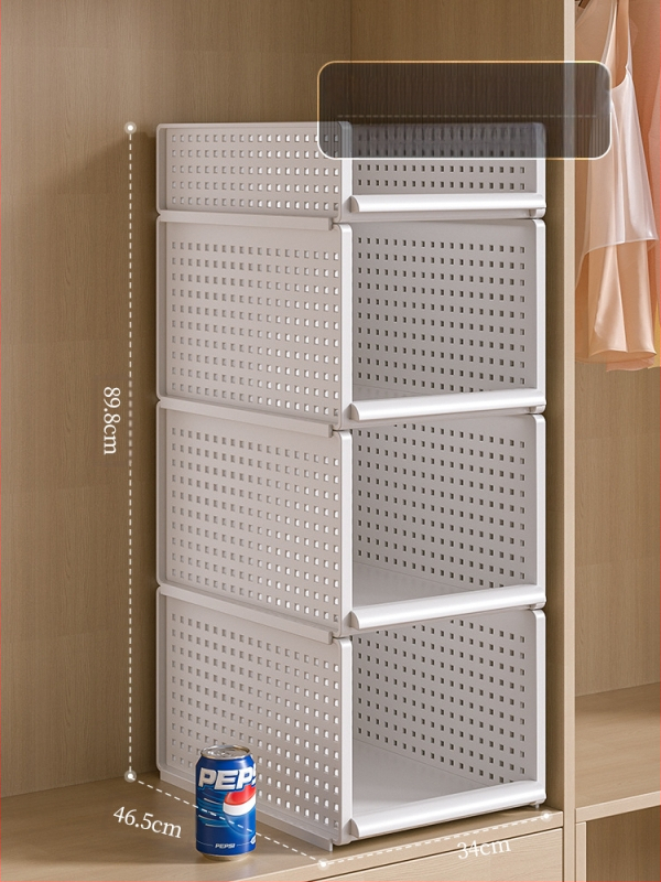 Гардероб за съхранение на многопластови дрехи за дома, спалня, тип чекмедже, куха кутия за съхранение, удебелена преграда