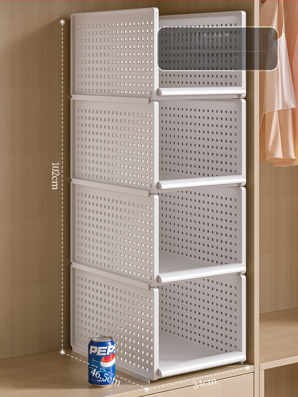 Гардероб за съхранение на многопластови дрехи за дома, спалня, тип чекмедже, куха кутия за съхранение, удебелена преграда