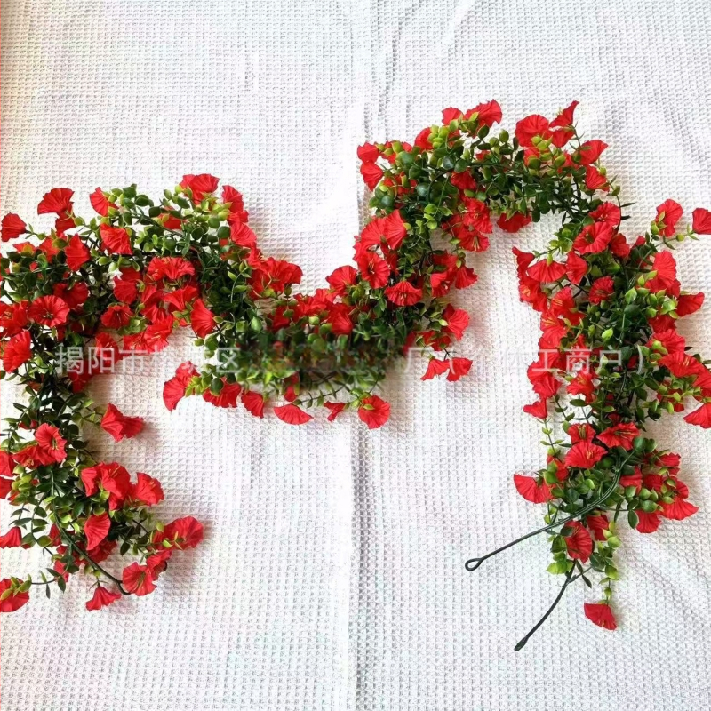 Tarpvalstybinė Amazonės imitacijos gėlė, eukalipto gėlė, šilko gėlė, namų vestuvių lauko kiemo sieninė pakabinama rotango sieninė pakabinama