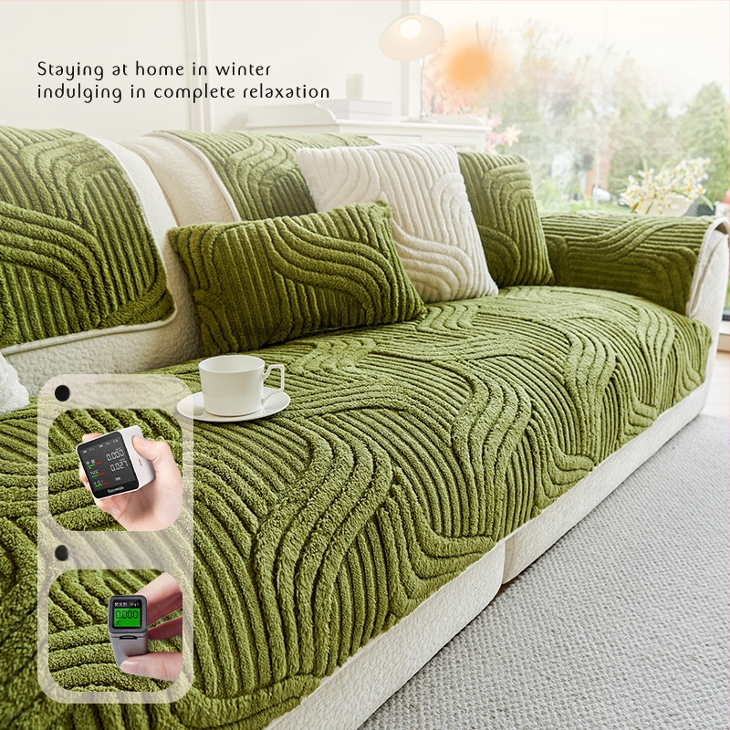 2024 m. nauja rudens ir žiemos sutankinta pliušinė sofos pagalvėlė, neslystanti, nešvari, apsauganti nuo įbrėžimų, „Advanced Sense“ sofos pagalvėlė