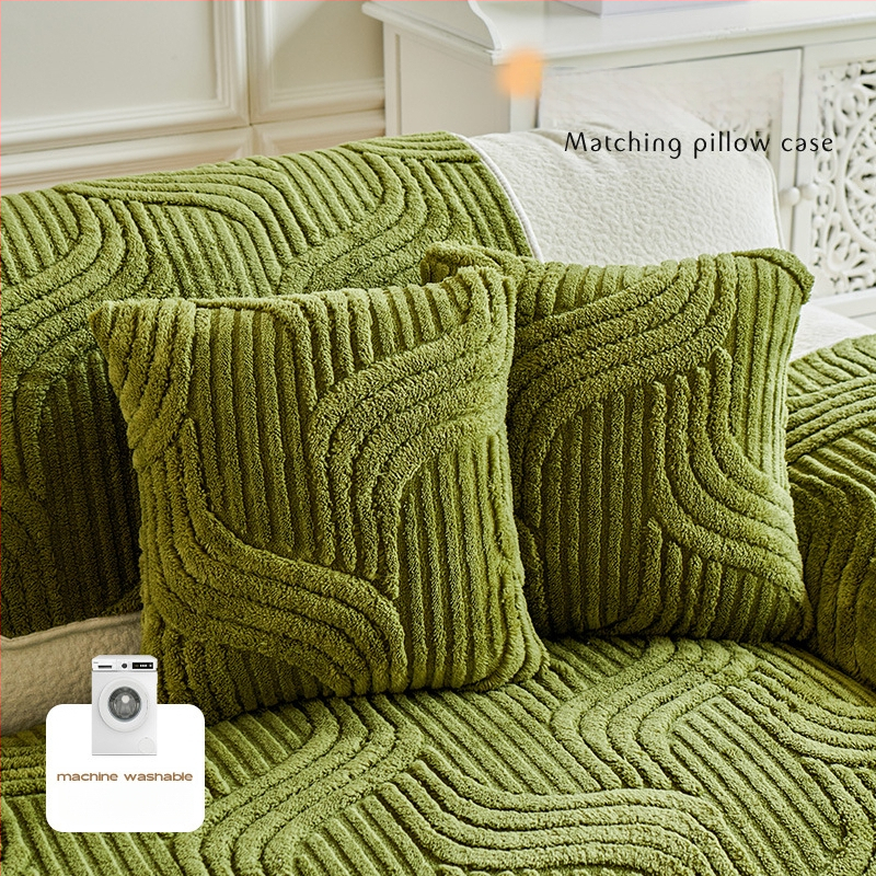 2024 m. nauja rudens ir žiemos sutankinta pliušinė sofos pagalvėlė, neslystanti, nešvari, apsauganti nuo įbrėžimų, „Advanced Sense“ sofos pagalvėlė