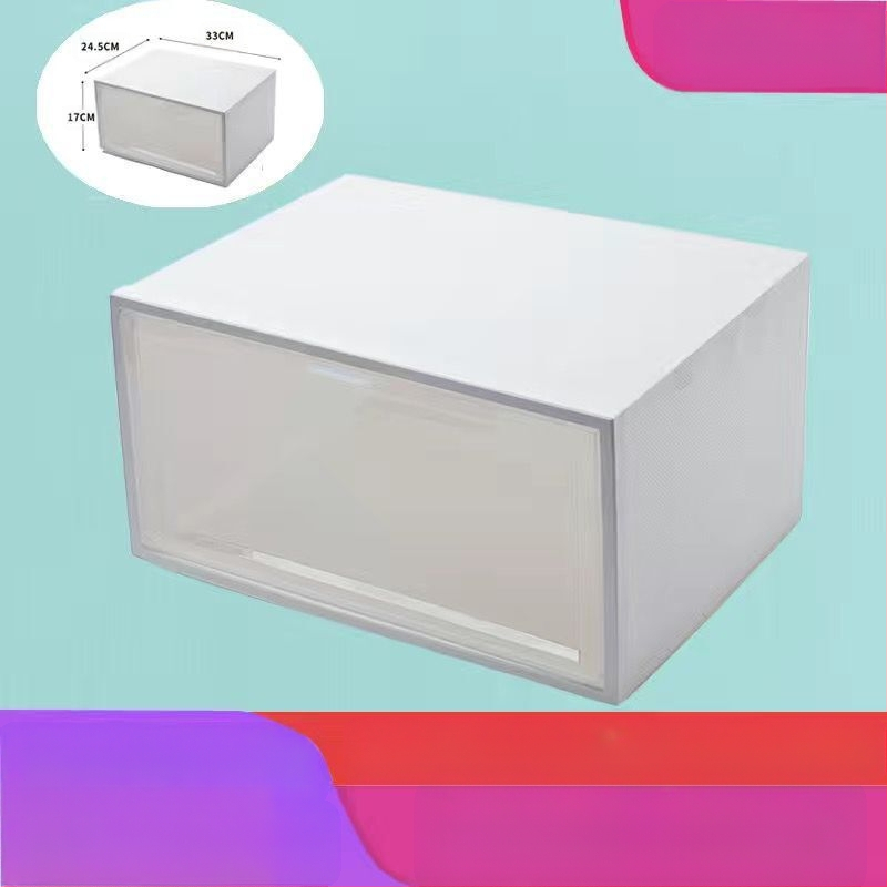 Sustorinta batų dėžės laikymo dėžė, skaidri batų lentyna, batų spintelė, namų apyvokos reikmenų parduotuvė, daugiasluoksnė sulankstoma batų dėžė