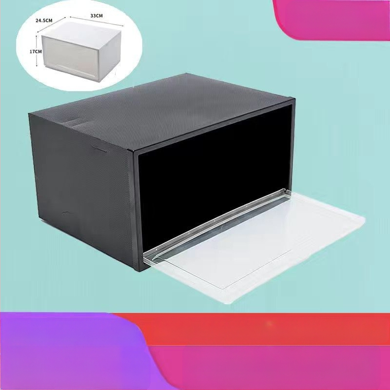 Sustorinta batų dėžės laikymo dėžė, skaidri batų lentyna, batų spintelė, namų apyvokos reikmenų parduotuvė, daugiasluoksnė sulankstoma batų dėžė