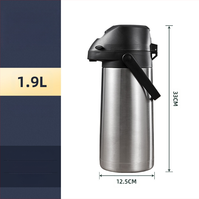 Õhurõhu tüüpi termosed majapidamistermosed suure mahutavusega roostevabast terasest presstüüpi pudeliga autotermosed