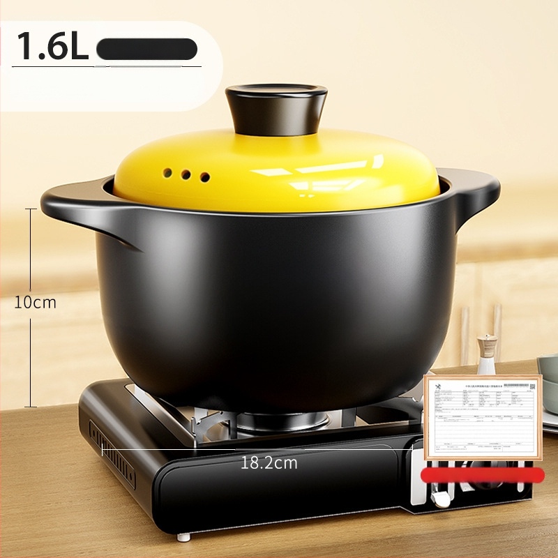 Troškintuvas, buitinis dujinis, aukštai temperatūrai atsparus, keraminis sriubos puodas, sausai degantis, neskilinėjantis dujinės viryklės specialus sriubos puodas