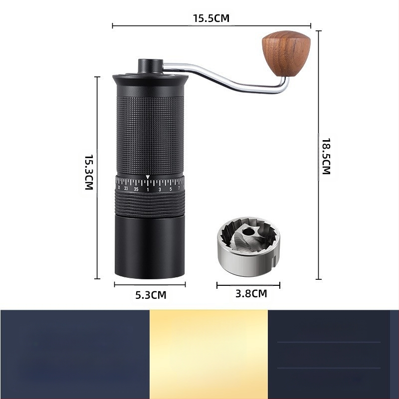 Išorinis rankinis kavos pupelių malimo aparatas Itališkas rankinis malūnas buitinis rankinis kavos pupelių malimo aparatas