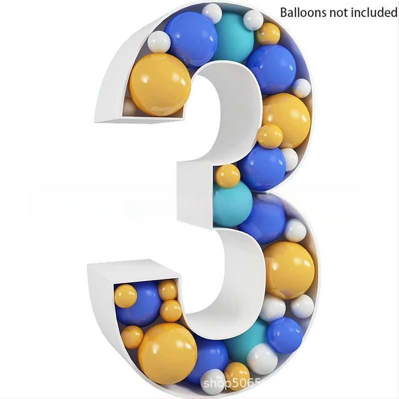 Трансгранична нова 73-сантиметрова мозаечна дигитална кутия за пълнене на балони, стойка за дигитална колона с балони KT табло