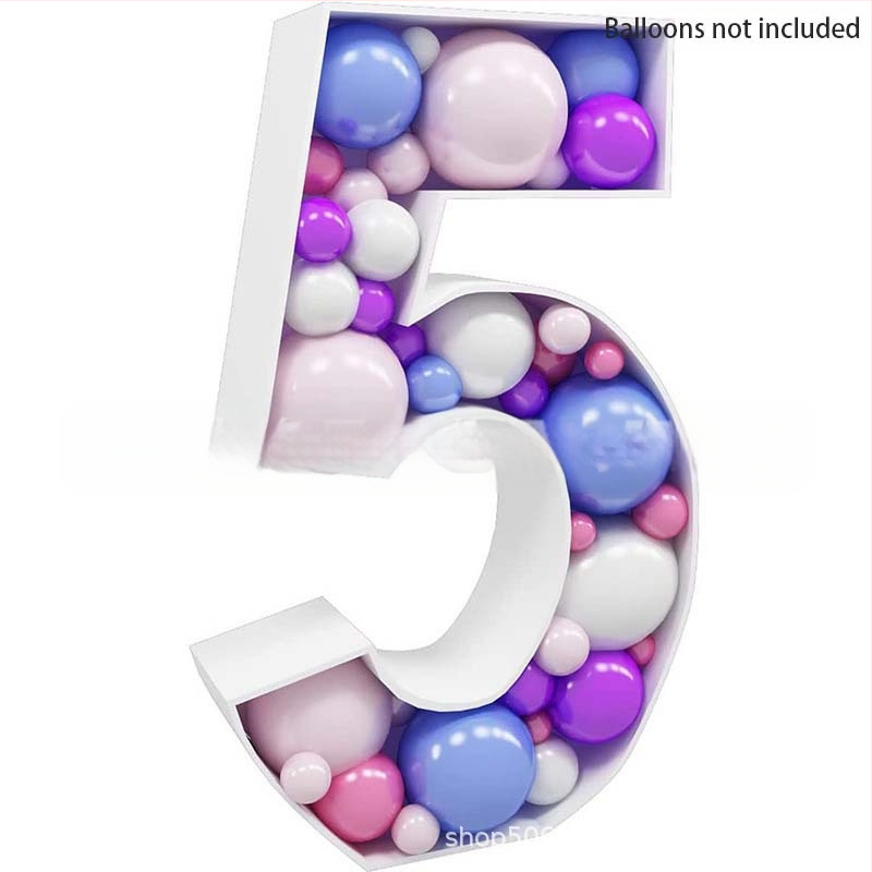 Трансгранична нова 73-сантиметрова мозаечна дигитална кутия за пълнене на балони, стойка за дигитална колона с балони KT табло