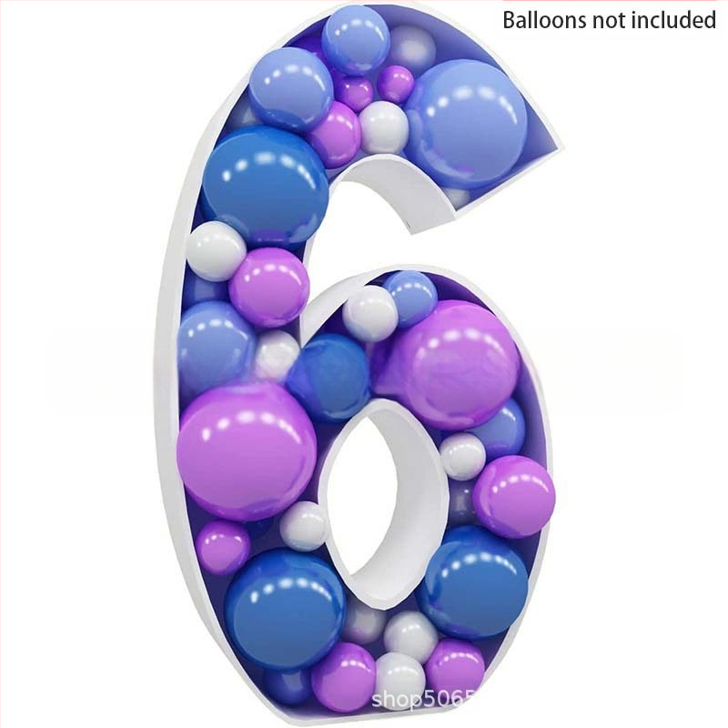 Трансгранична нова 73-сантиметрова мозаечна дигитална кутия за пълнене на балони, стойка за дигитална колона с балони KT табло