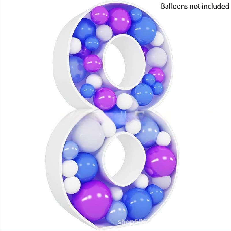 Трансгранична нова 73-сантиметрова мозаечна дигитална кутия за пълнене на балони, стойка за дигитална колона с балони KT табло