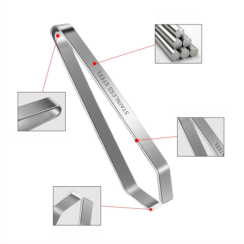 Storas nerūdijančio plieno kiaulių plaukų segtukas Buitinės žuvų kaulų replės Vištienos ančių replės Pincetas Segtukas Virtuvės įtaisai