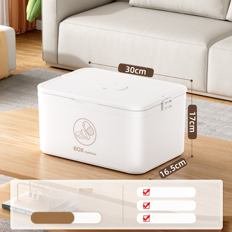 Kodumajapidamises kasutatav suur ravimikarp hulgimüügi mitmekihiline sahtliga meditsiiniline hoiukarp kaasaskantav kodune hädaabi kaasaskantav esmaabi ravimikarp