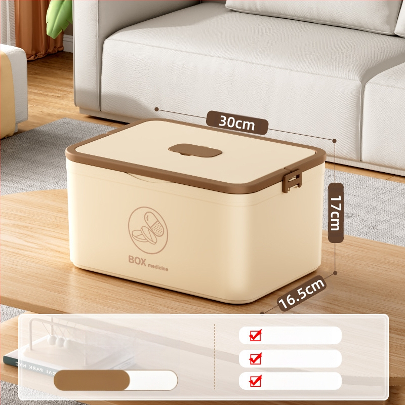 Kodumajapidamises kasutatav suur ravimikarp hulgimüügi mitmekihiline sahtliga meditsiiniline hoiukarp kaasaskantav kodune hädaabi kaasaskantav esmaabi ravimikarp