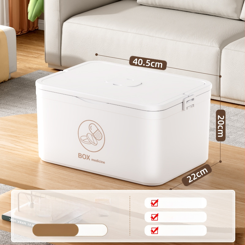 Kodumajapidamises kasutatav suur ravimikarp hulgimüügi mitmekihiline sahtliga meditsiiniline hoiukarp kaasaskantav kodune hädaabi kaasaskantav esmaabi ravimikarp