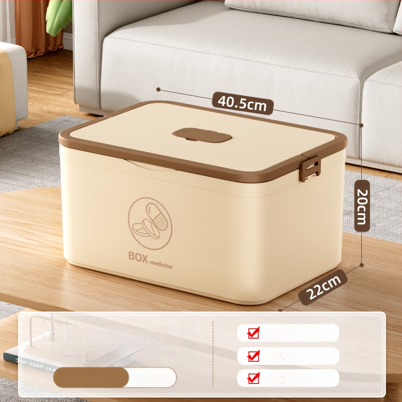 Kodumajapidamises kasutatav suur ravimikarp hulgimüügi mitmekihiline sahtliga meditsiiniline hoiukarp kaasaskantav kodune hädaabi kaasaskantav esmaabi ravimikarp