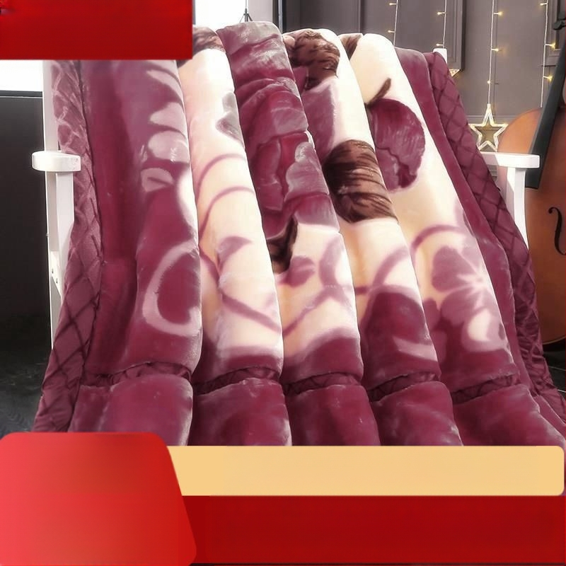 Jauna Raschel sega, dubultā sabiezināta sega, koraļļu flīsa segas pārvalks, kāzu segas segas rūpnīcas vairumtirdzniecība