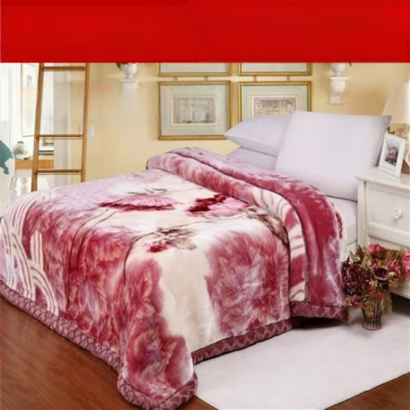 Jauna Raschel sega, dubultā sabiezināta sega, koraļļu flīsa segas pārvalks, kāzu segas segas rūpnīcas vairumtirdzniecība