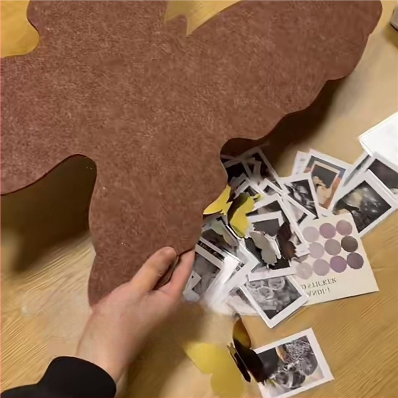 Prancūziški drugelio veltinio sienų lipdukai, miegamojo įėjimo atmosfera, nuotraukų siena, be perforatorių, sienų dekoracija svetainės fonui