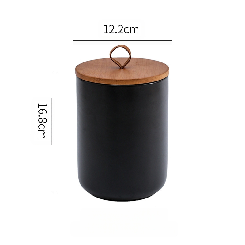 Nordijska keramička staklenka Kućanska zatvorena staklenka Staklenka za čaj Velika staklenka Kuhinjska staklenka za pohranu žitarica Staklenka za pohranu Kava