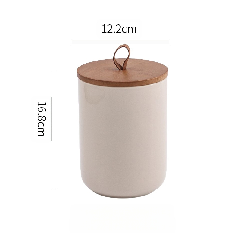 Nordijska keramička staklenka Kućanska zatvorena staklenka Staklenka za čaj Velika staklenka Kuhinjska staklenka za pohranu žitarica Staklenka za pohranu Kava