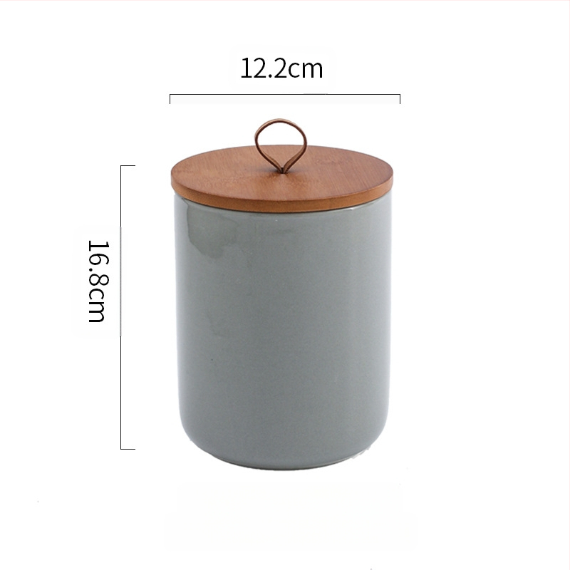 Nordijska keramička staklenka Kućanska zatvorena staklenka Staklenka za čaj Velika staklenka Kuhinjska staklenka za pohranu žitarica Staklenka za pohranu Kava